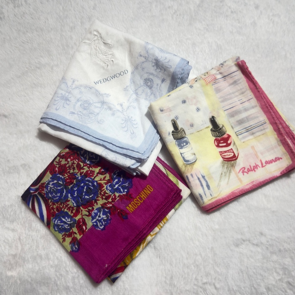 Ralph Lauren Multicolor Handkerchief/ Bandana / scarf cotton 💯 %